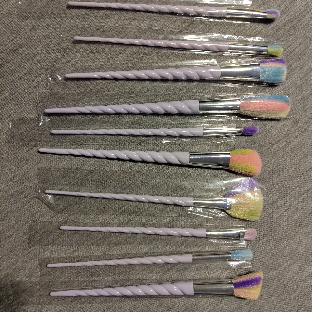 Unicorn makeup brushes